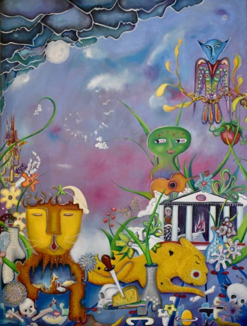 The Gate to Purgatory, 2022,oil on canvas,48"x36"