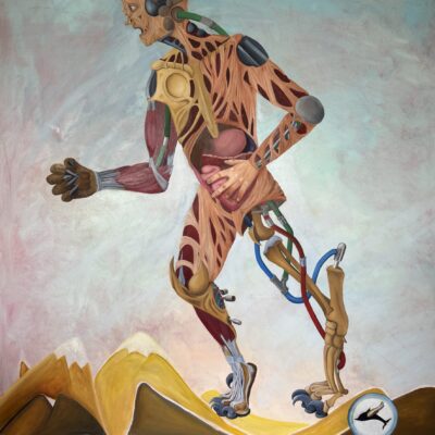 Trinity Man, 2024, oil on canvas, 7x5ft Uflacker and Hagerty.