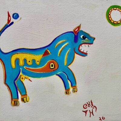 Gobeklitepe M-W#16oil on canvas 11x14